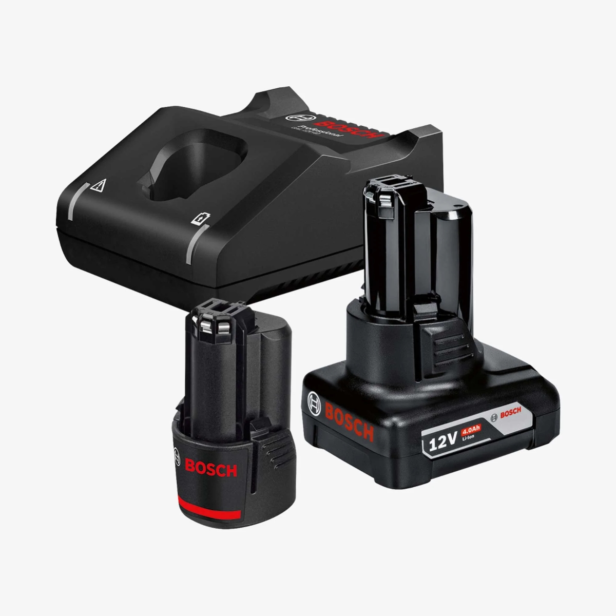 Set za aku uređaje GBA 12V sa baterijama 2.0Ah i 4.0Ah i brzim punjačem GAL 12V-40 CV Bosch 1600A01NC9