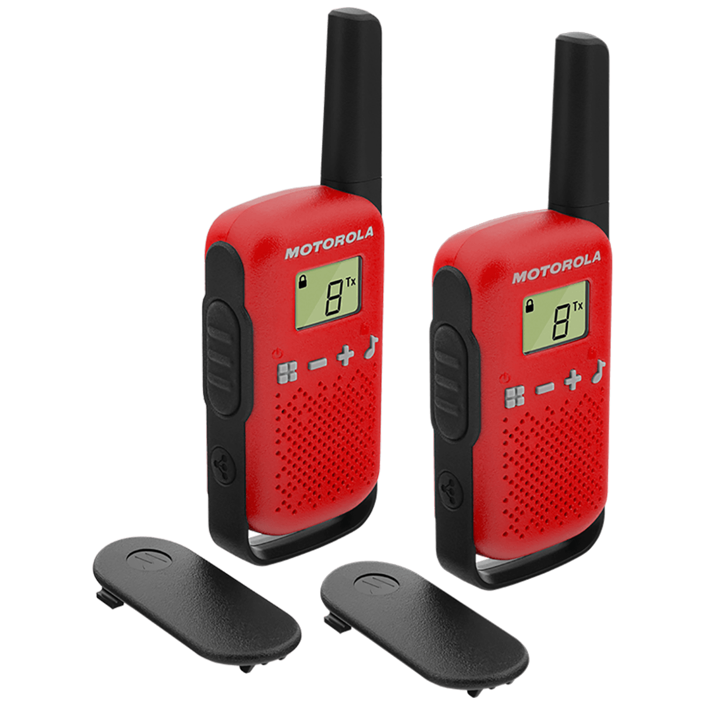 Motorola Walkie Talkie, domet 4 km, 16 kanala, crvena - TLKR T42 RD
