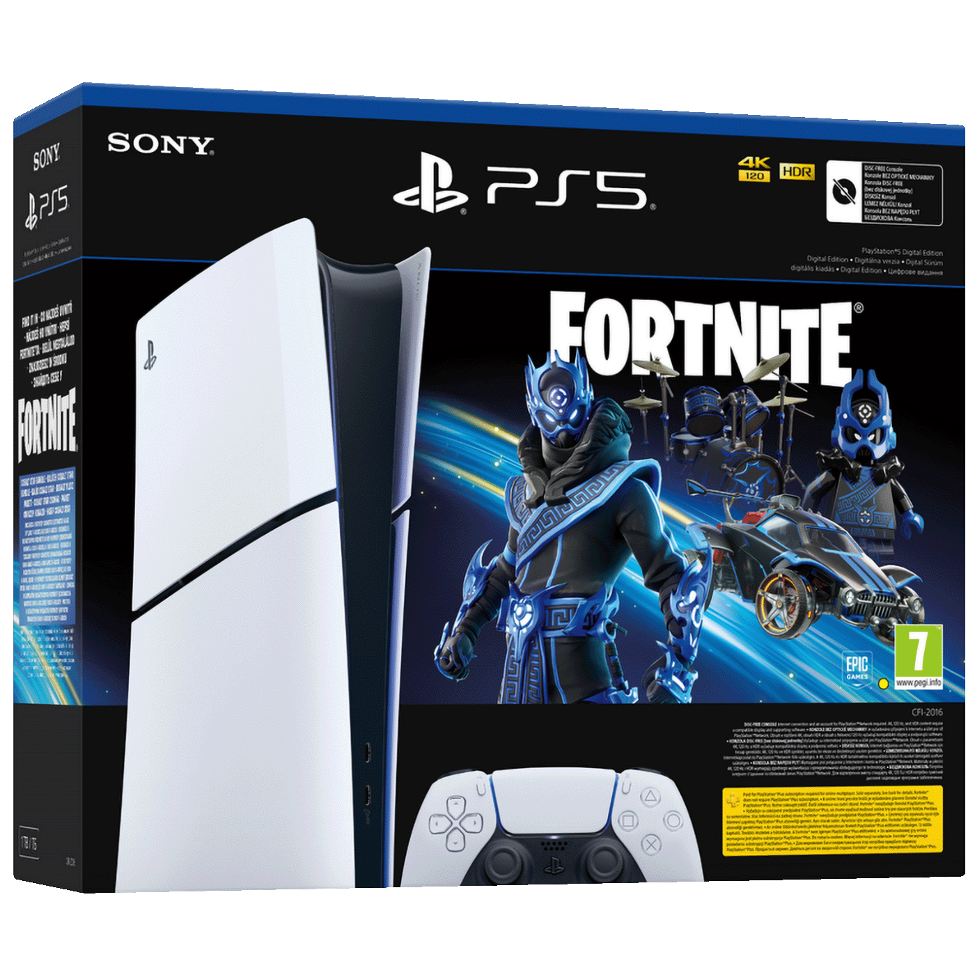 Sony Igraća konzola PlayStation 5 Digital Edition+Fortnite VCH - PS5 Dig.Edit. D chassis+FortniteVCH