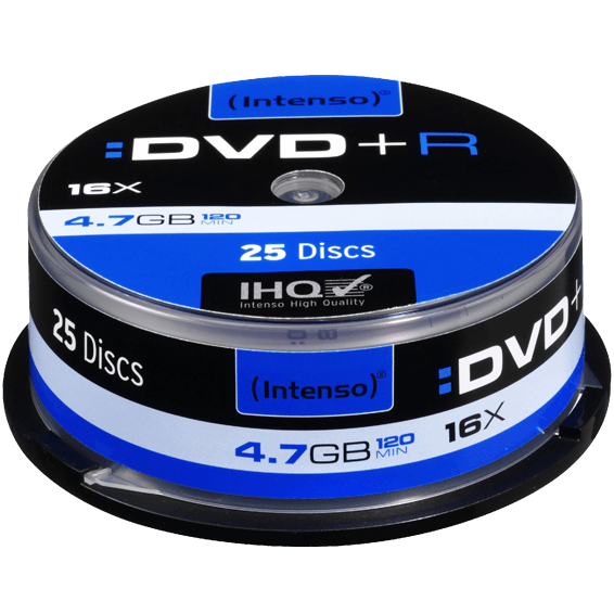 (Intenso) DVD+R 4,7GB pak. 25 komada Cake Box - DVD+R4,7GB/25Cake