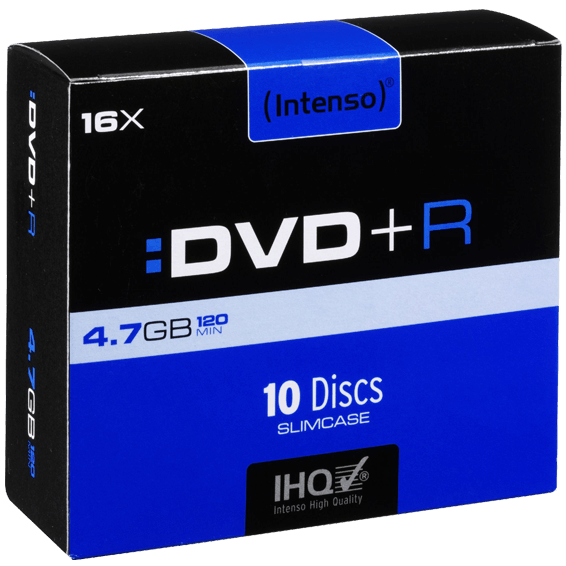 (Intenso) DVD+R 4,7GB pak. 10 komada Slim Case - DVD+R4,7GB/10Slim