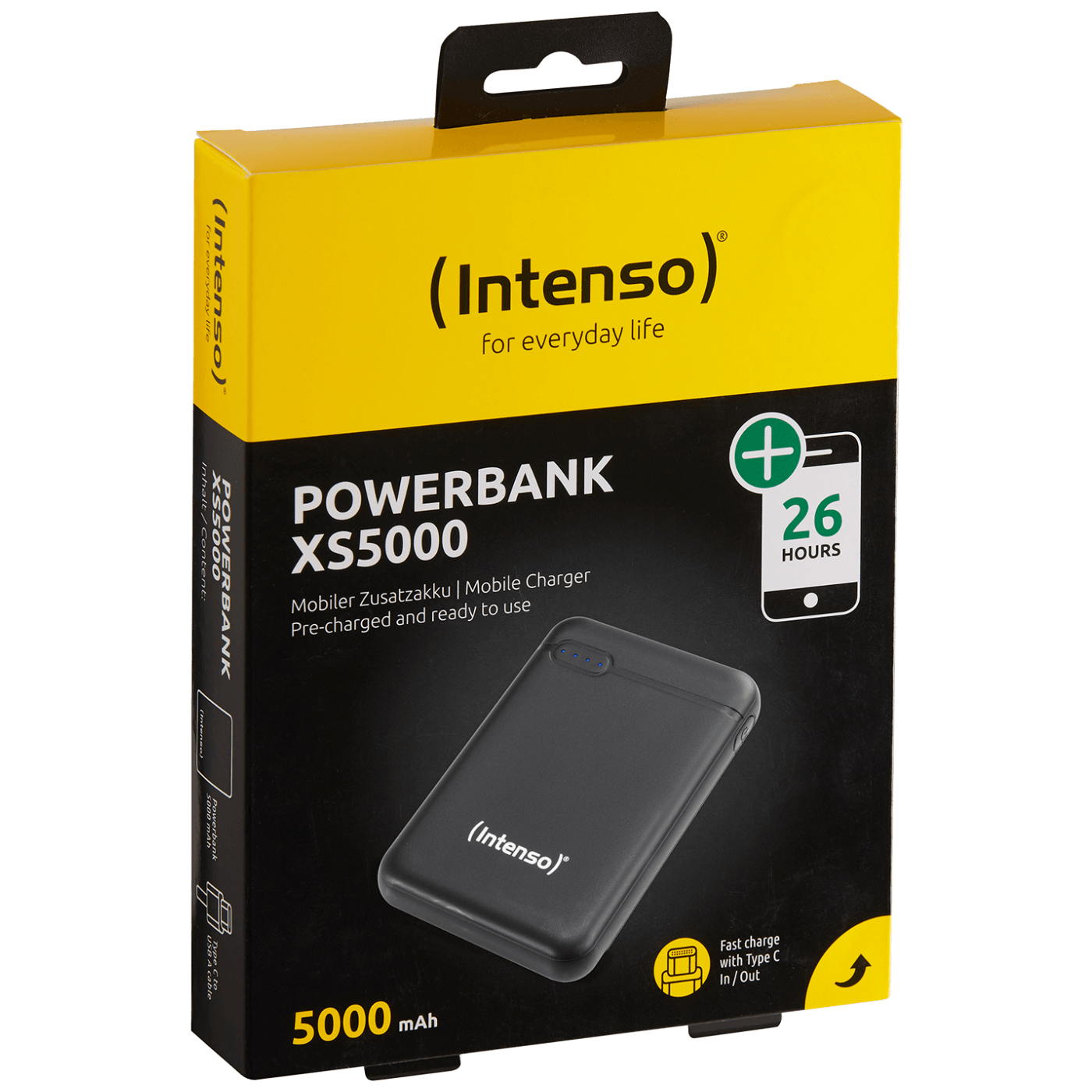 (Intenso) Prijenosni punjač za mobitele i tablete 5000mAh - POWERBANK XS5000 Black
