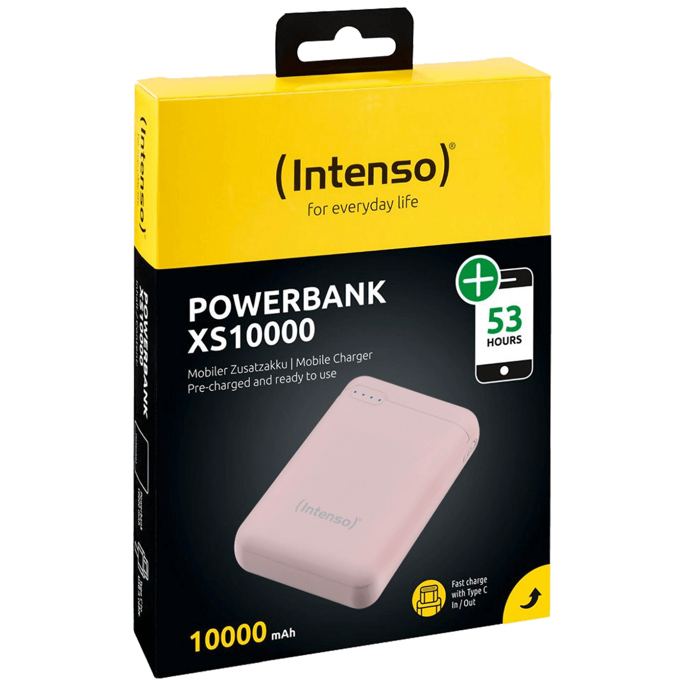 (Intenso) Prijenosni punjač za mobitele i tablete 10000mAh - POWERBANK XS10000 Rose