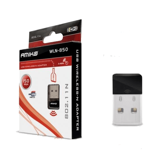 Amiko Wi-Fi mrežna kartica, USB, 2.4 GHz, 150 Mbps - WLN-850