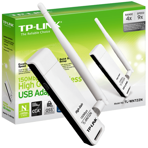 TP-LINK Wi-Fi mrežna kartica, 2.4 GHz, 4 dB, 150 Mbps - TL-WN722N