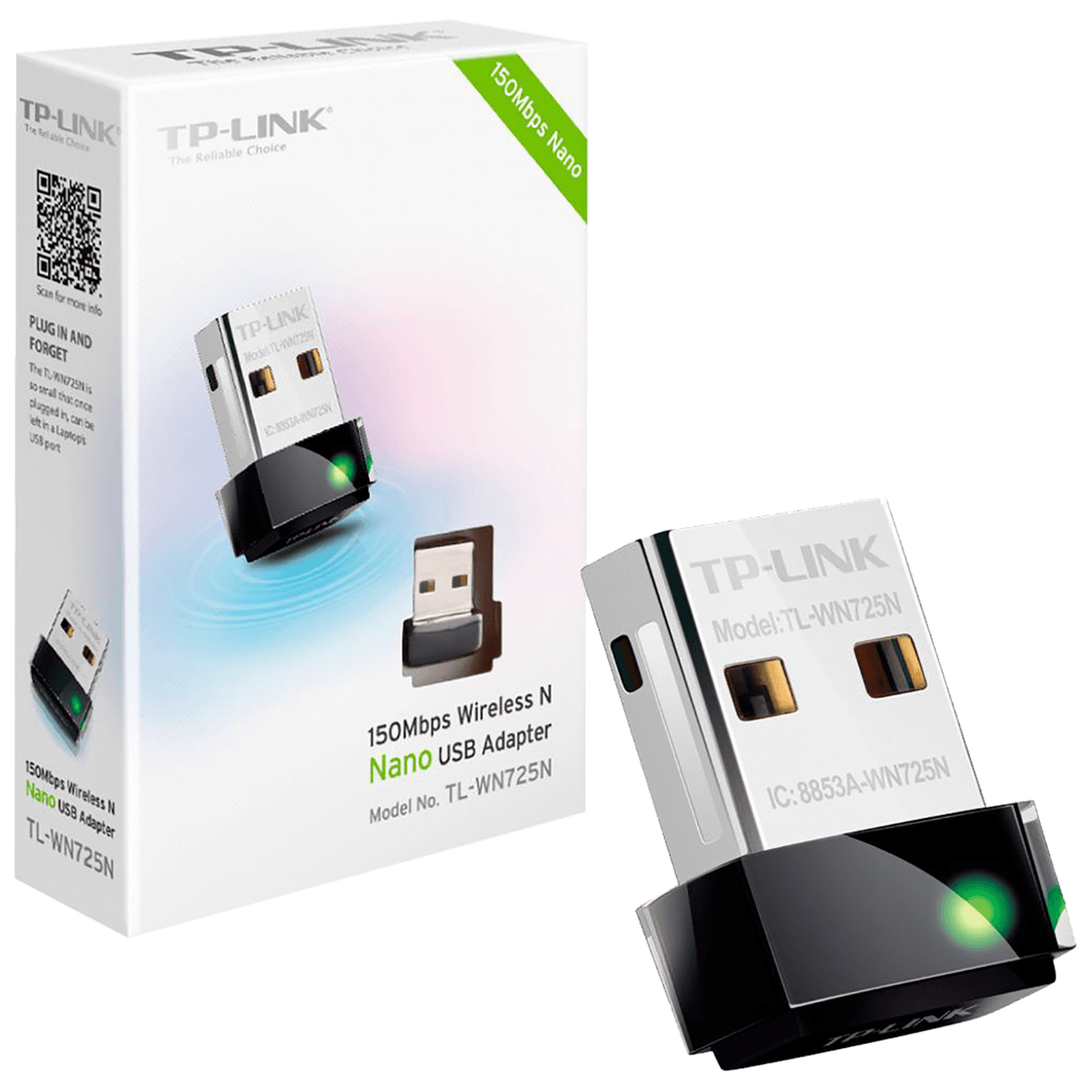TP-LINK Wi-Fi mrežna kartica, USB, 2.4 GHz, 150 Mbps, nano - TL-WN725N