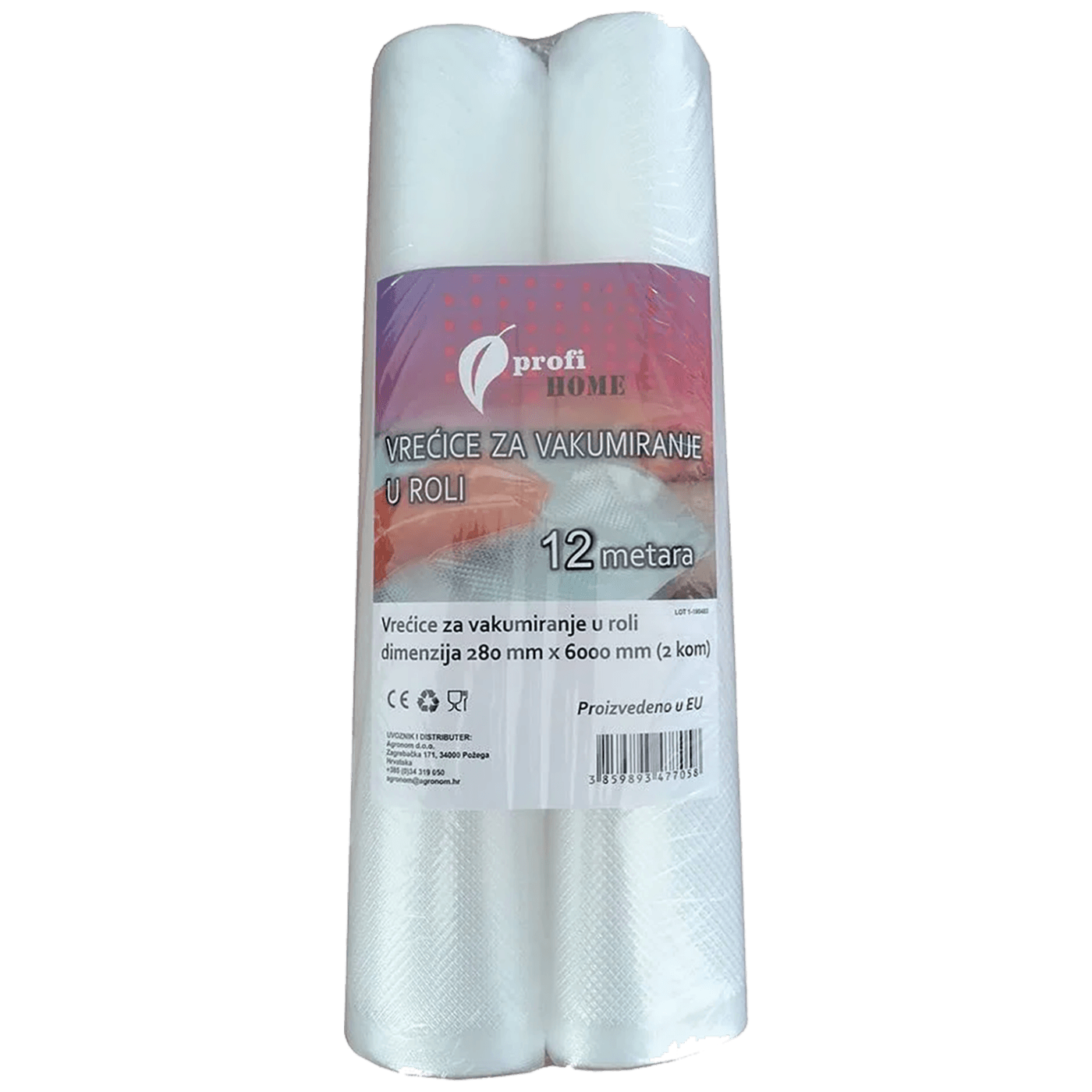profi HOME Vrećice/Folije za vakumiranje u roli, 280 x 6000 mm, 2 kom - 453607
