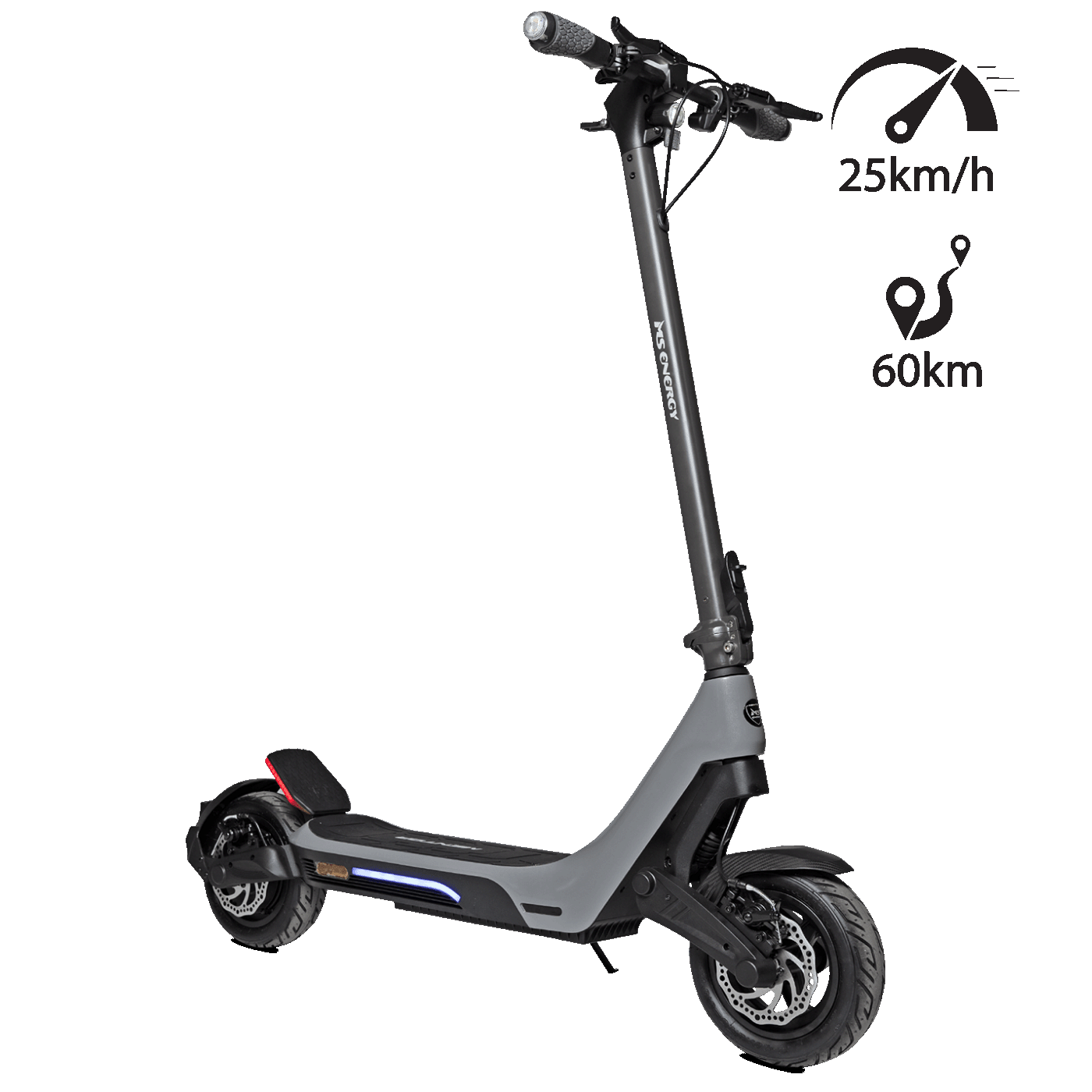 MS Energy Električni Romobil, 10" točkovi, 25 km/h, domet do 60 km - Mentor