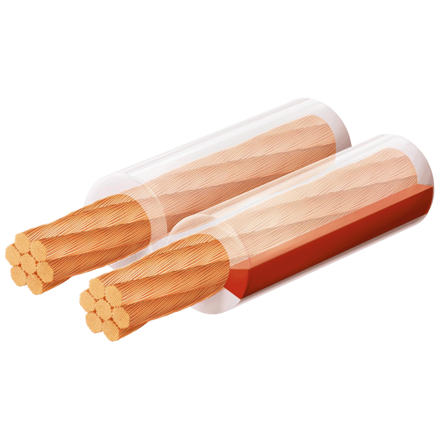 USE Kabel za zvučnike 2 x 6 mm, transparent, 25 met. - KLS 6T