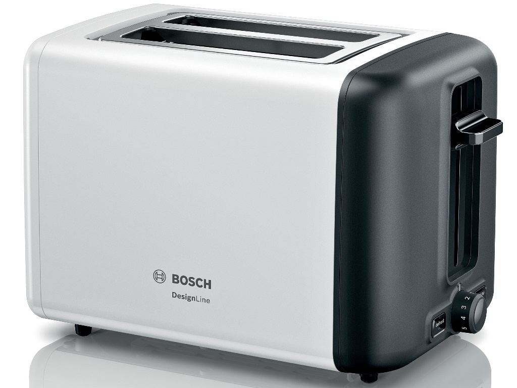 BOSCH Toster 2 kriške, DesignLine, Bijela,, 970 W