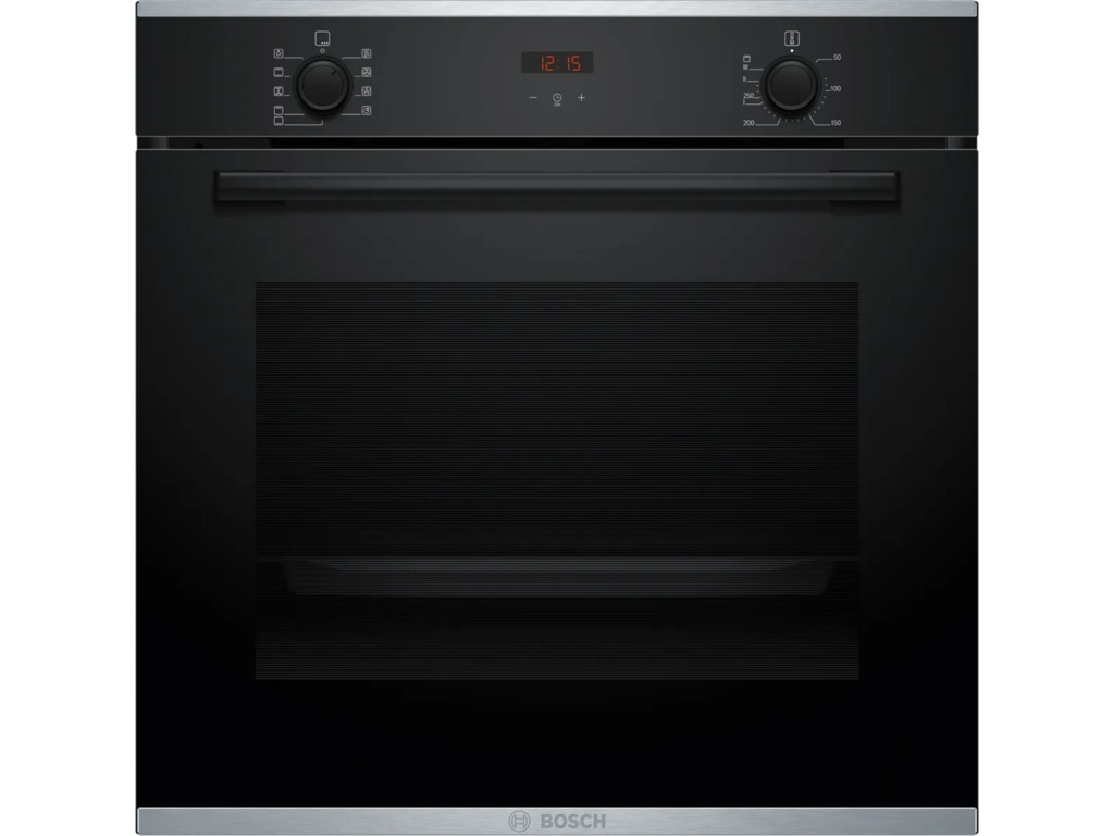 BOSCH pećnica  Serie 4| CRNA A, EcoClean,71L,7 programaTeleskopska vodilica,3D vrući zrak