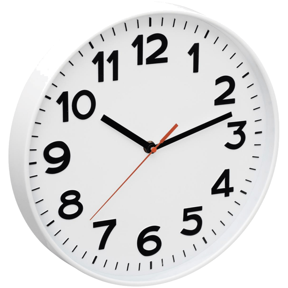 home Zidni sat Home AWC300WH, staklena prednja strana, visoki kon