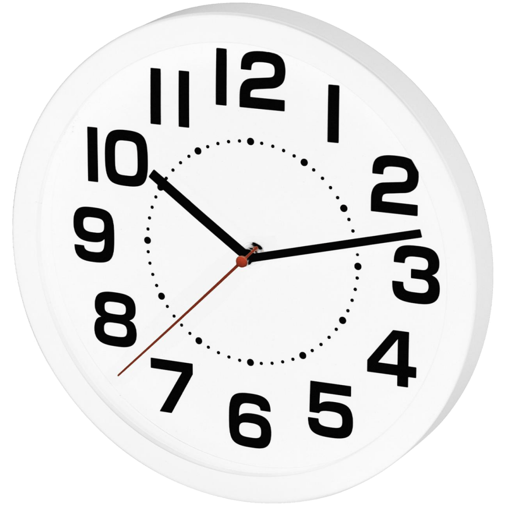 home Zidni sat Home AWC250WH, staklena prednja strana, visoki kon