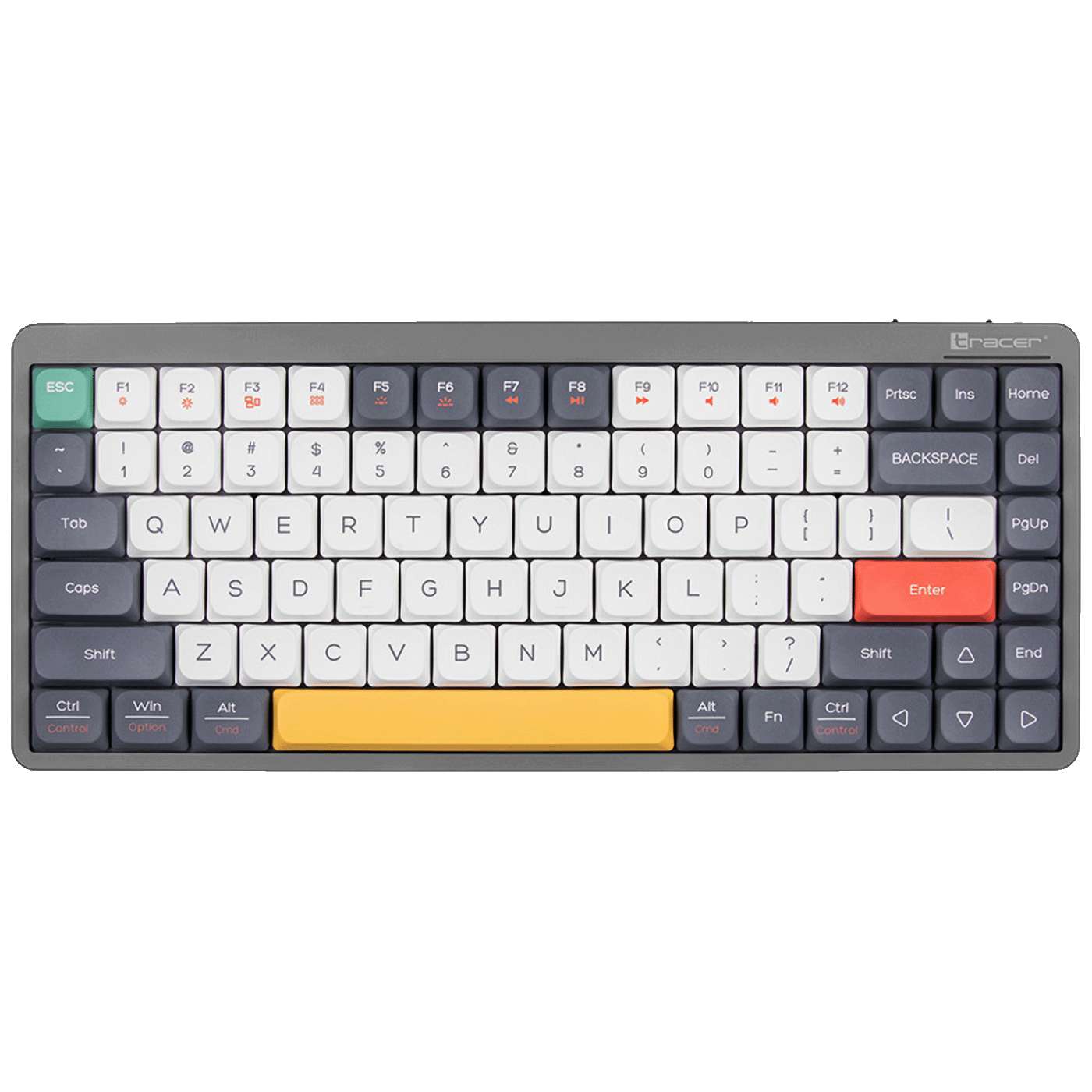 Tracer Tastatura sa osvjetljenjem, USB/BT/WiFi, gaming, mehanička - FINA 84 Grey