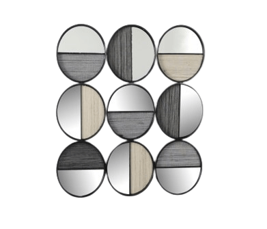 ZIDNA METALNA DEKORACIJA 75X2.5X75HCM