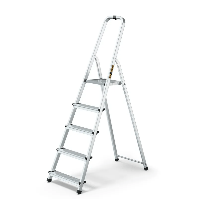 DRABEST ALUMINIJSKE LJESTVE KUĆNE 5 STEPENICE 125KG+GRATIS KUKA