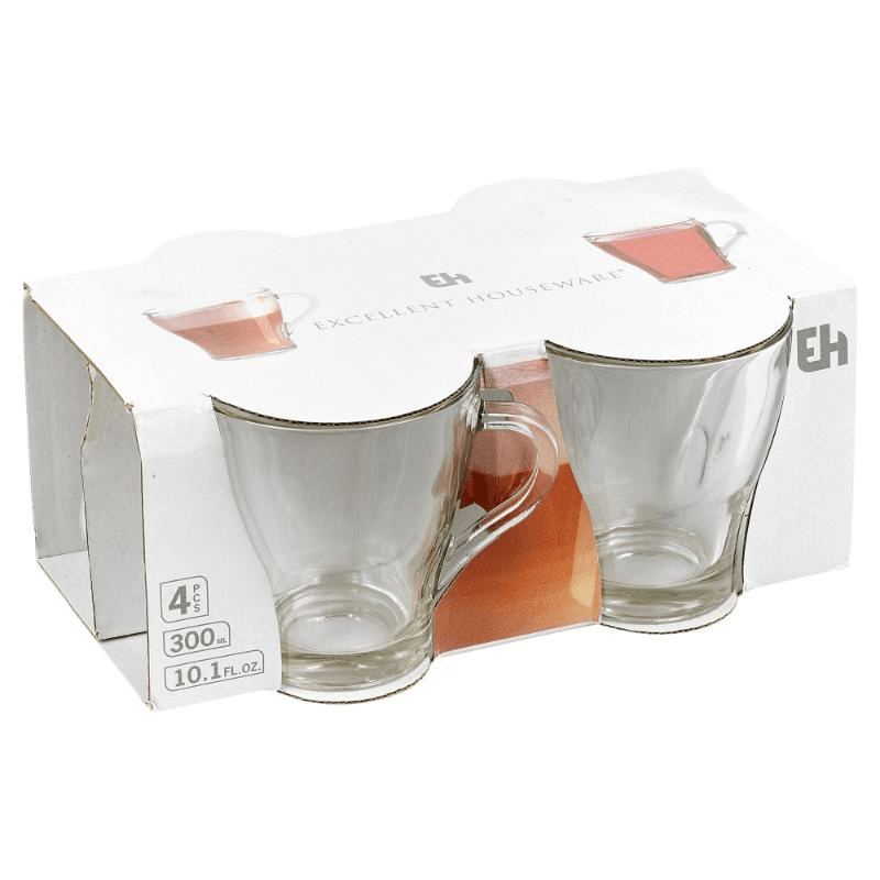 Šolje za kafu staklene 300 ml 4/1 YE6000420