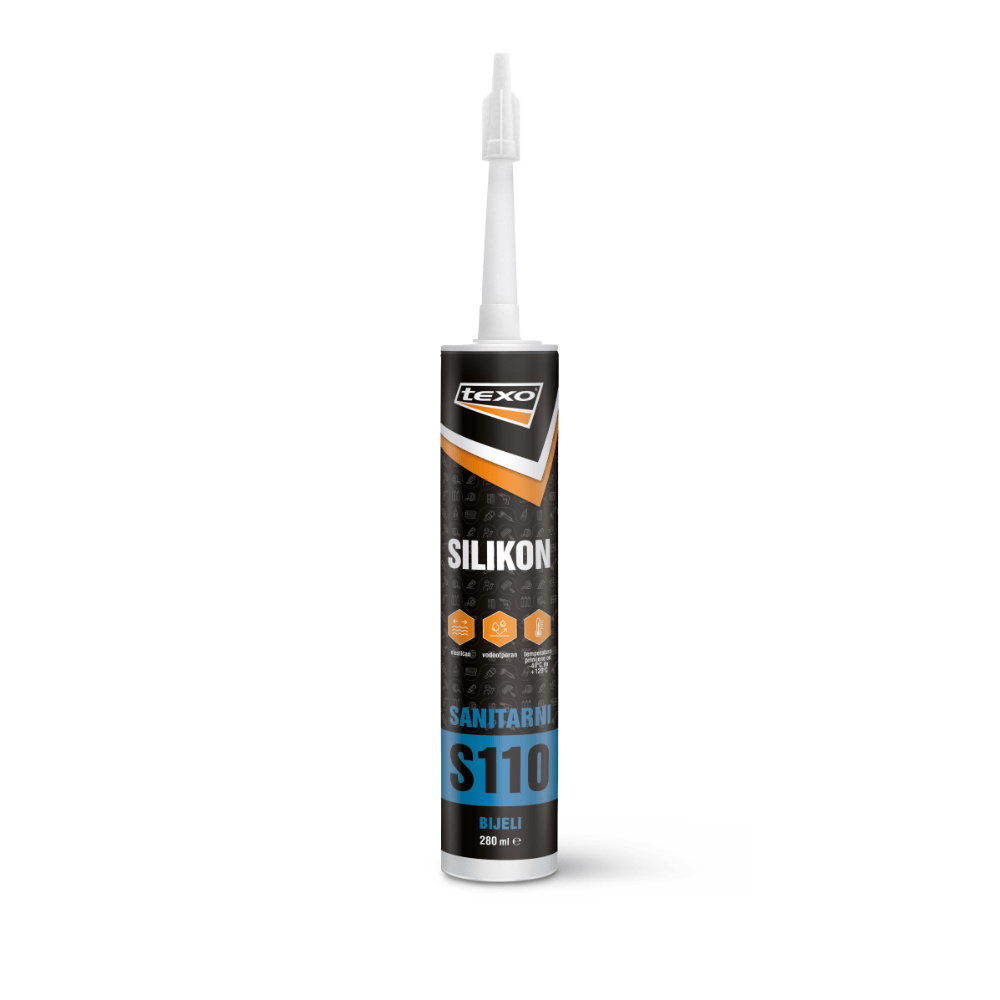 TEXO Sanitarni silikon bijeli S110 280ml