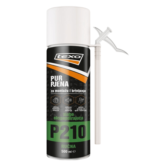 TEXO Pur pjena slabo ekspandirajuća ručna P210 500ml