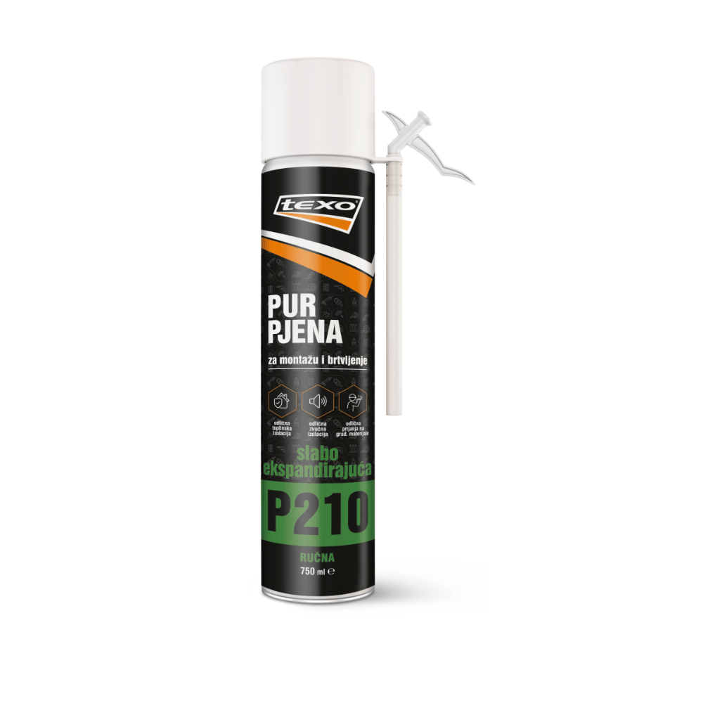 TEXO Pur pjena slabo ekspandirajuća ručna P210 750ml
