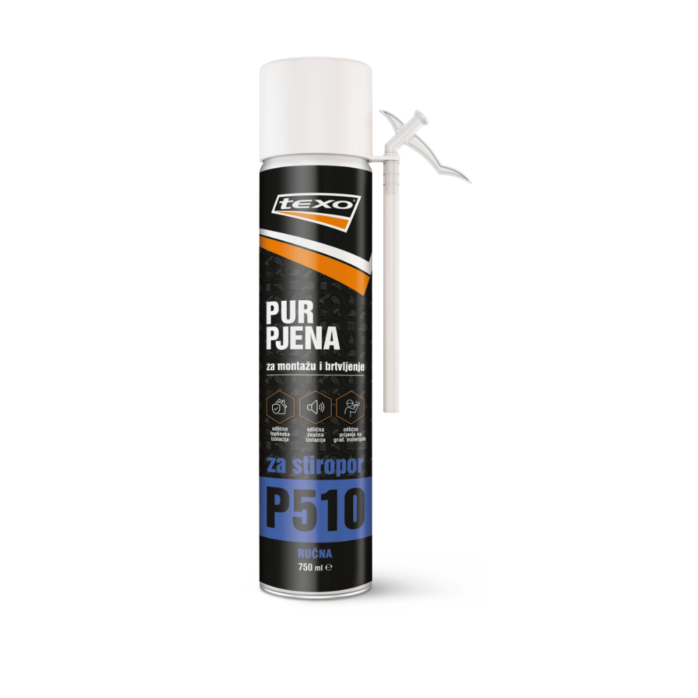 TEXO Pur pjena za stiropor ručna P510 750ml