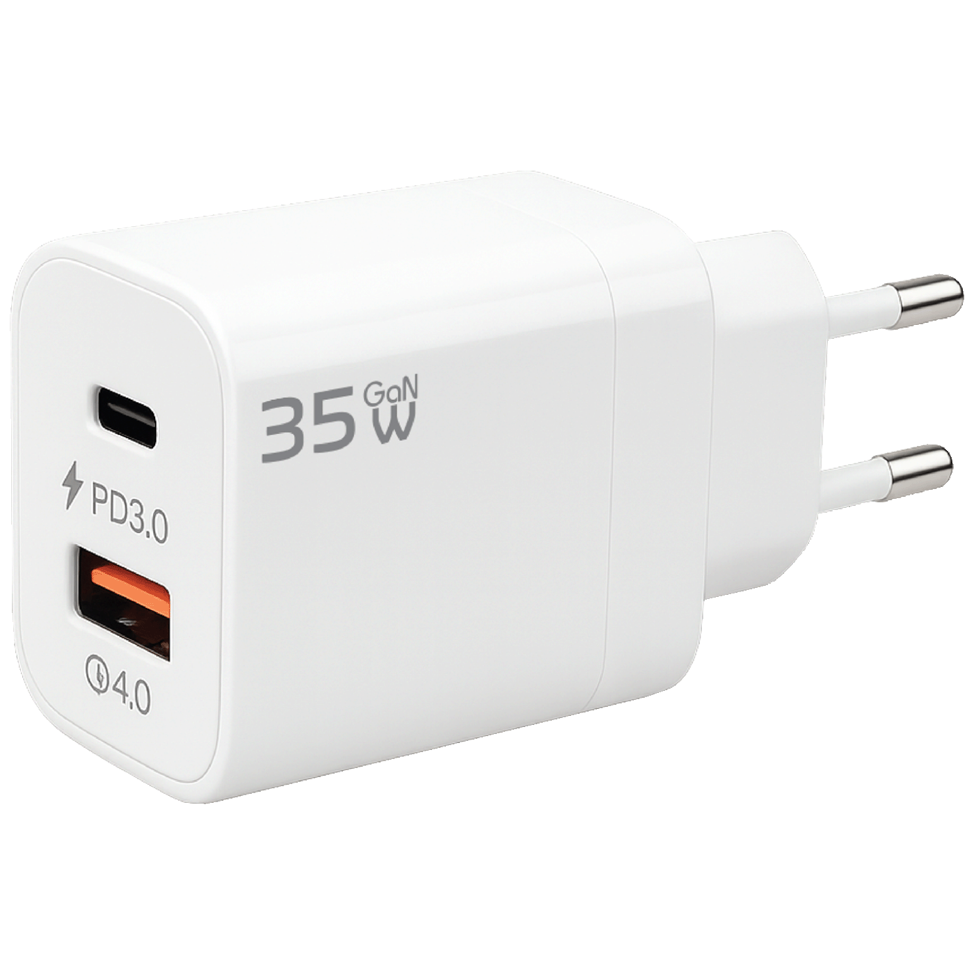 REDLINE Punjač kućni, 1 x USB-A, 1 x USB-C, brzi, 35W, GaN - GL-35W-AC