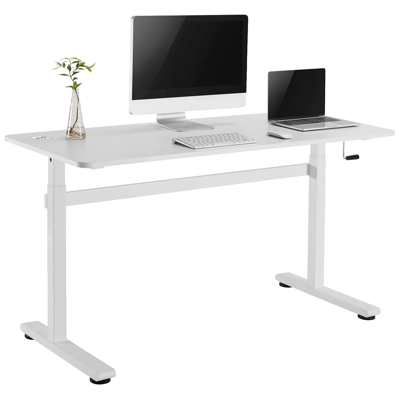 Ergo Office Radni stol 140 x 60 cm, podesiva visina, bijela - ER-401 W