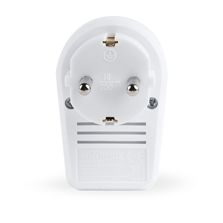 Shuko utičnica sa prekidacem, GEMBIRD, white EG-AC1S-01-W