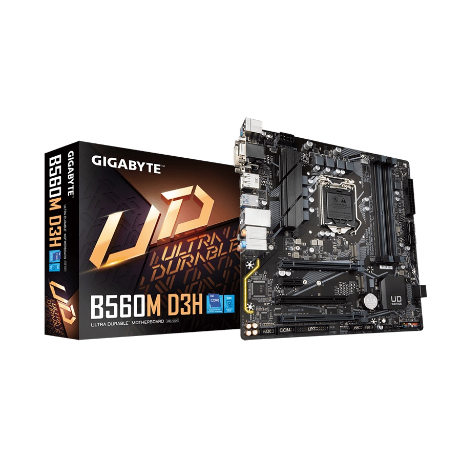  GIGABYTE MB B560M D3H 1.1 Intel B560;LGA1200 4xDDR4;VGA,DVI,HDMI,DP;micro ATX