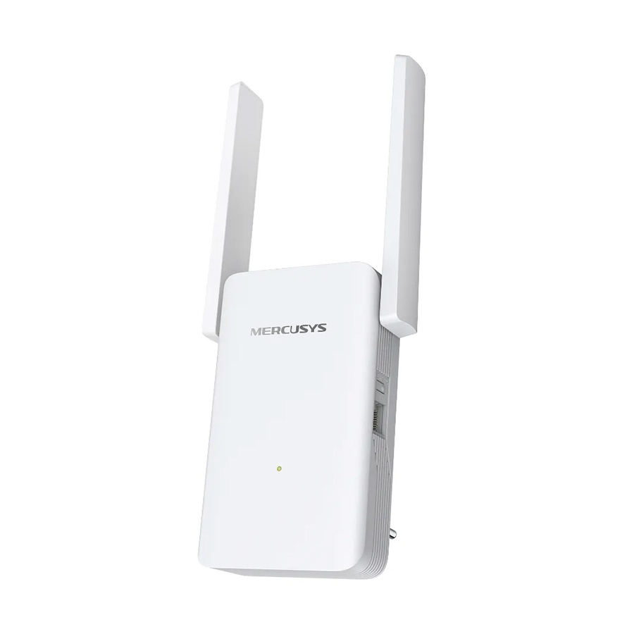 Mercusys ME70X AX1800 Wi-Fi Range Extender, 574 Mbps at 2.4 GHz + 1201 Mbps at 5 GHz, 2× Fixed External Antennas, 1 × Gigabit Port, Wall Plugged, 1024