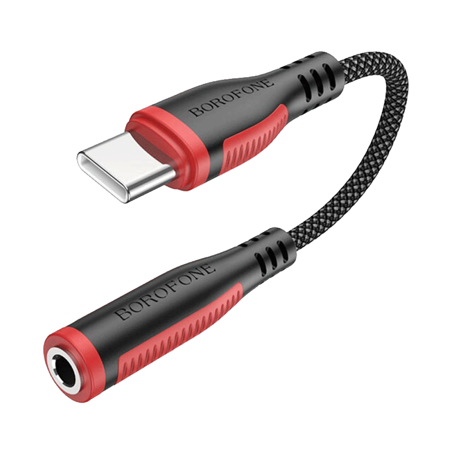 USB audio adapter Type-C to 3.5mm BOROFONE BV17 Digital Audio converter black