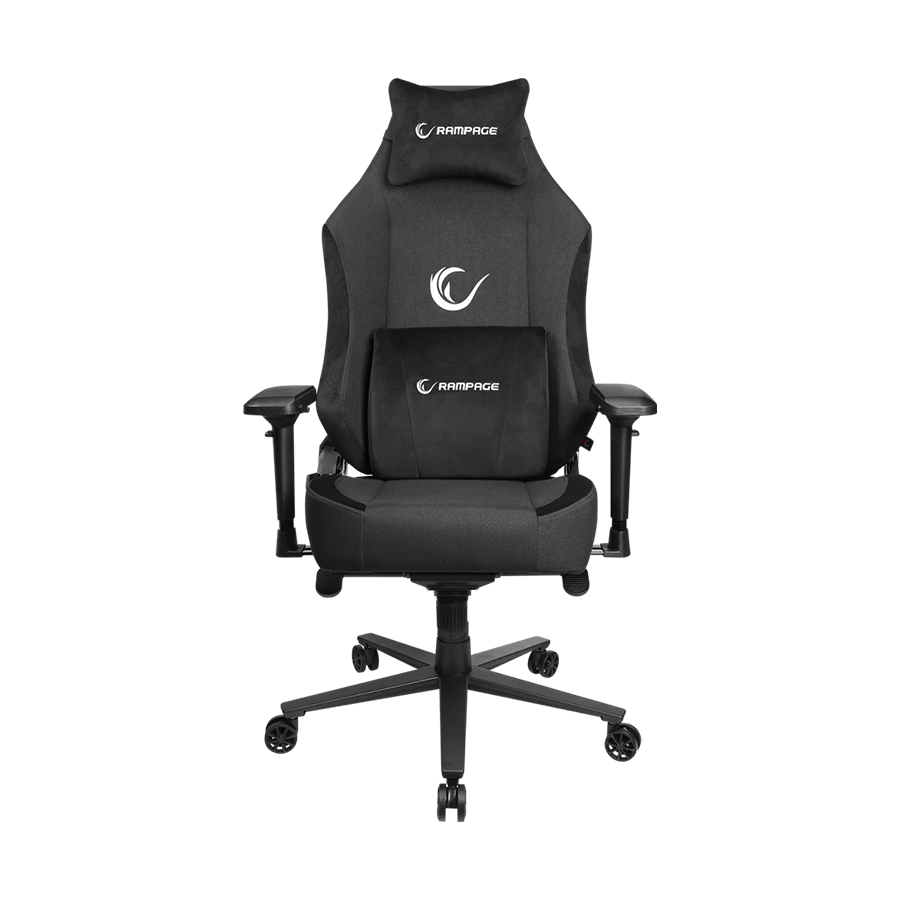 Stolica gaming RAMPAGE KL-R72 WOOF High Level Anti-Sweat Fabric Black Gaming Chair