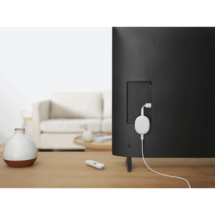 TV box Google Chromecast 4k Snow + adapter + daljinski, GA01919