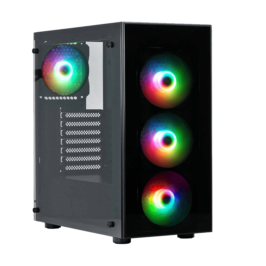 Kuciste Spire case VISION 7025 RGB gaming ATX 4xRGB fan 120mm VGA 370mm CPU cooler 170mm SPM7025GU3-4RGB