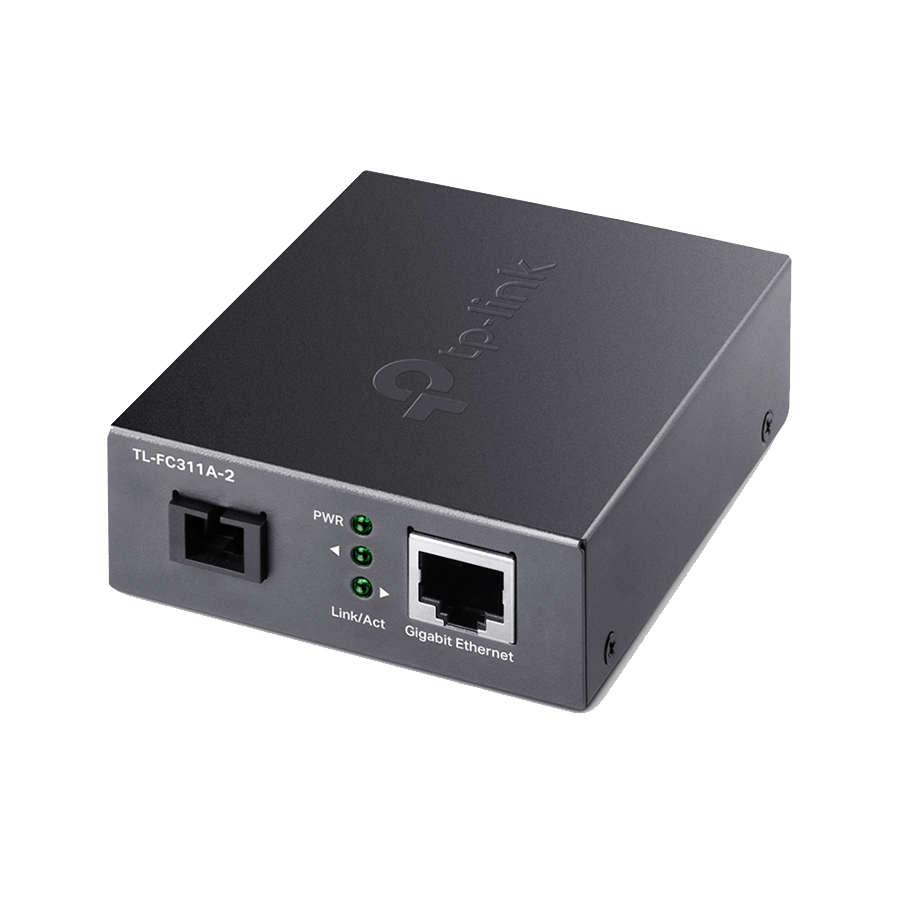 TP Link TL-FC311A-2 10/100/1000 Mbps RJ45 do 1000 Mbps Single-mode SC WDM dvosmjerni fiber ConverterPORT: 1× Gigabit SC port, 1× Gigabit RJ45 port