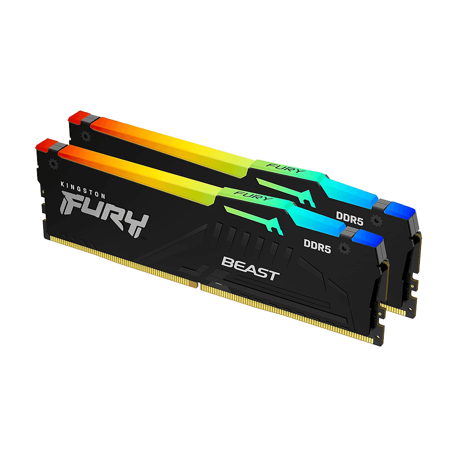 Kingston 32GB 5600MHz DDR5 RGB Fury Beast (2x16), CL36, EXPO KF556C36BBEAK2-32