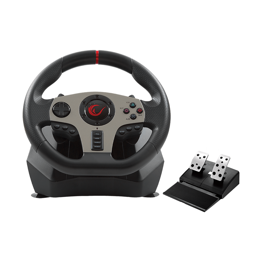 Volan i pedale gaming RAMPAGE V900-S PS3/PS4/PC/XBOXONE/XBOX360/SWITCH 6 in 1 Pedal Racing/Steering Wheel, 32939