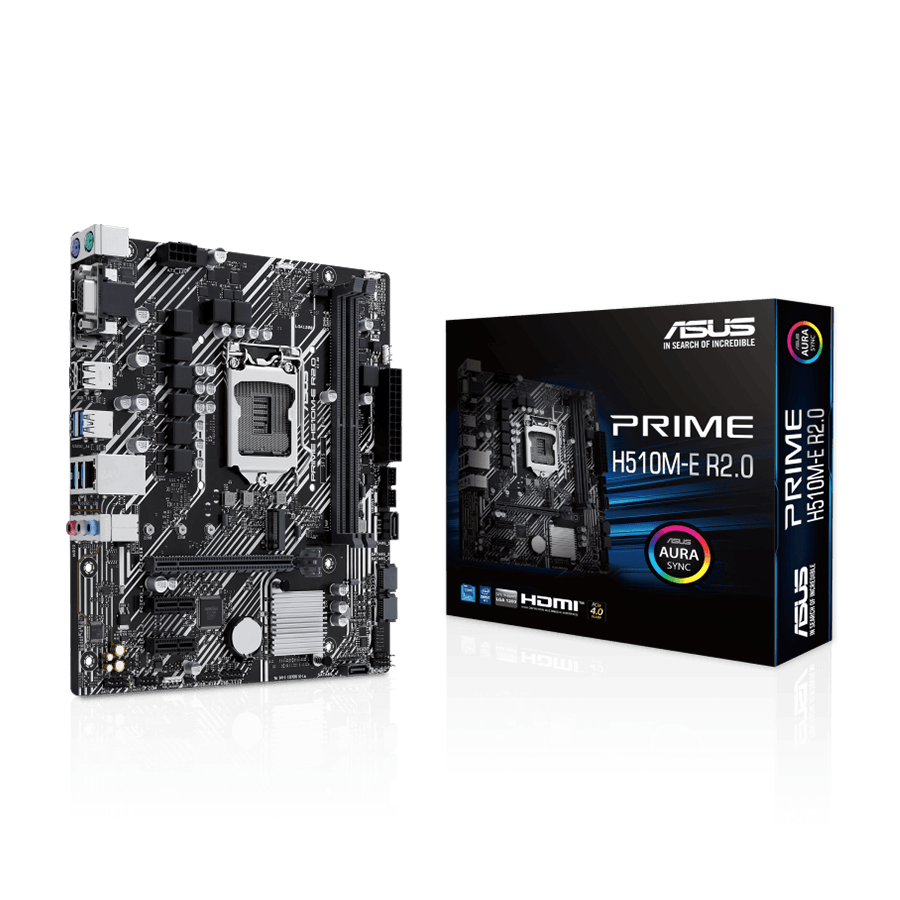 ASUS MB PRIME H510M-E R2.0, Intel H470, LGA1200, micro ATX PCIe 4.0, DP, VGA, HDMI, 2xDDR4