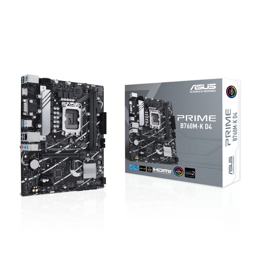 ASUS MB PRIME B760M-K D4 Intel B760;2xDDR4 VGA,HDMI;RAID;micro ATX