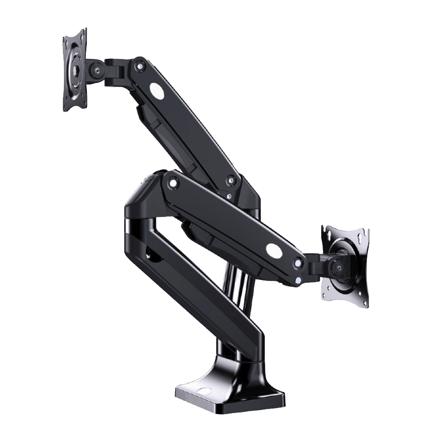 NOSAČ ZA DVA MONITORA GEMBIRD MA-DA2-03, montaža na stol, Full-motion, 17”-35”, up to 10 kg