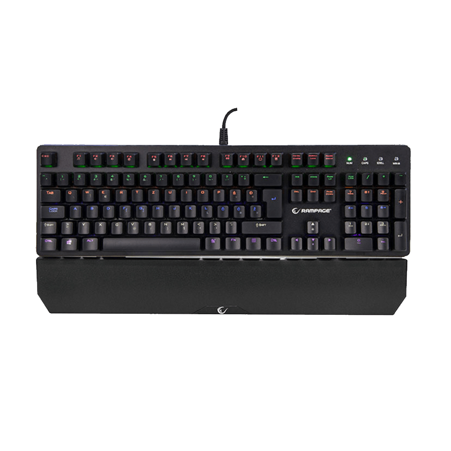 Tastatura gaming RAMPAGE KB-R91 Black USB Rainbow Backlight Water Proof BiH Layout Optical Switch
