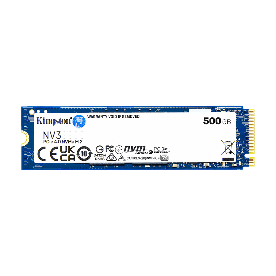 Kingston SSD SNV3S/500G 500GB NV3 NVMe PCIe 4.0 R/W:5000/3000MB/s