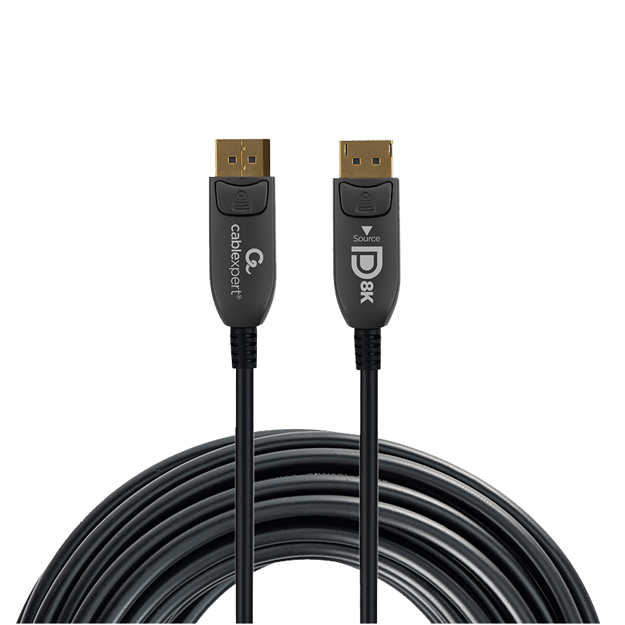 DisplayPort kabal 30m GEMBIRD, muški DisplayPort na muški DisplayPort Active Optical (AOC) 8K AOC Premium Series, CC-DP8K-AOC-30M