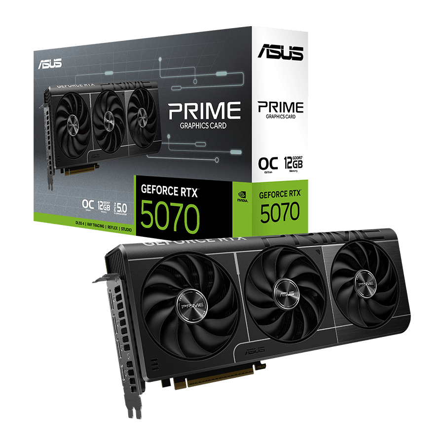 VGA ASUS PRIME GeForce RTX™ 5070 12GB PRIME-RTX5070-O12G
