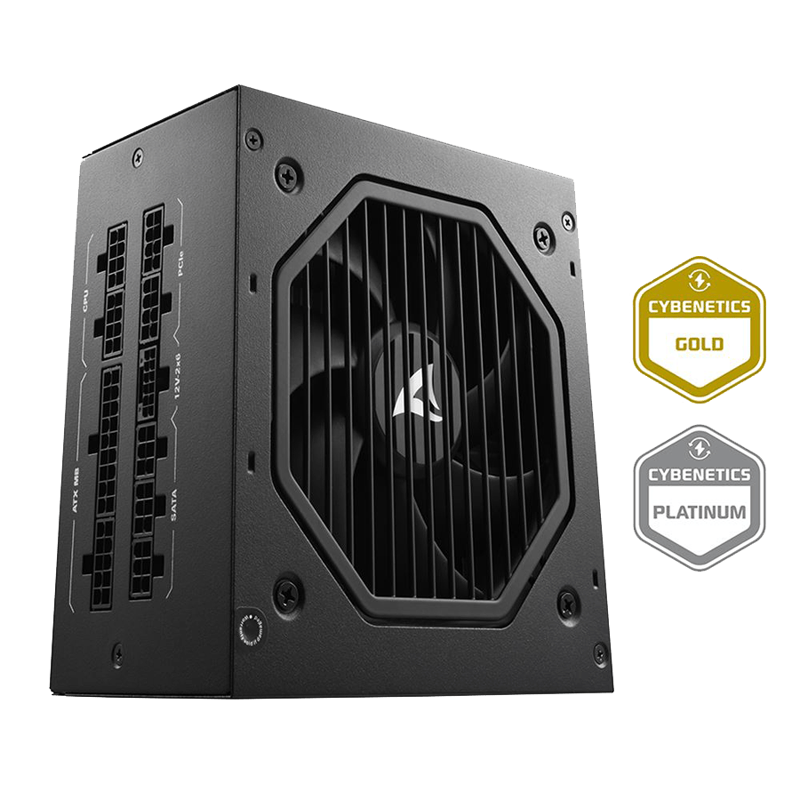 Napojna jedinica SHARKOON gaming Rebel P20 850W ATX 3.1, LLC+DC-to-DC, Fully-Modular, Cybenetics Gold