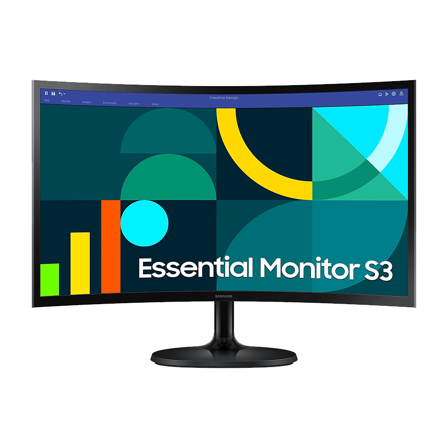 MONITOR SAMSUNG  24" ZAKRIVLJENI  VA 1920x1080, 3000:1, 100Hz 4ms, 250cd, VGA, HDMI, VESA, crna LS24D360GAUXEN