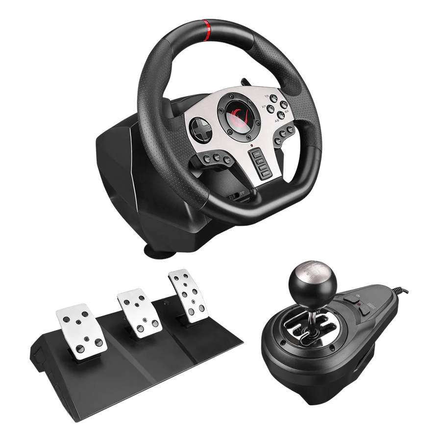 Volan pedale i shifter gaming RAMPAGE V902 PS3/PS4/PC/XBOXONE/XBOX360/SWITCH Steering Wheel