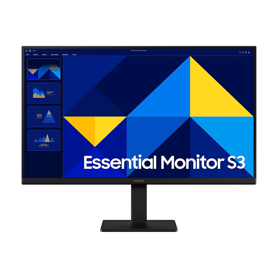 MONITOR SAMSUNG 24" FHD Essential Mon IPS, 1920x1080, 1000:1, 100Hz 5ms, 250cd, VGA, HDMI, Tilt, LS24D300GAUXEN