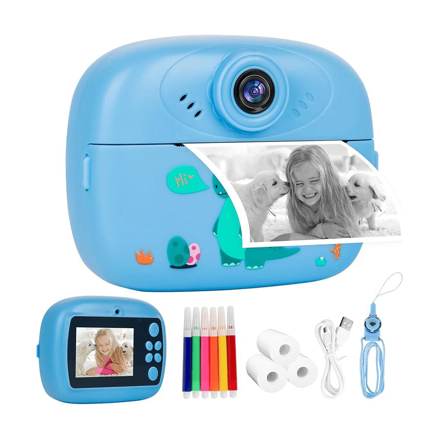 Dječija kamera sa printerom K8000 32GB micro sd kartica, blue