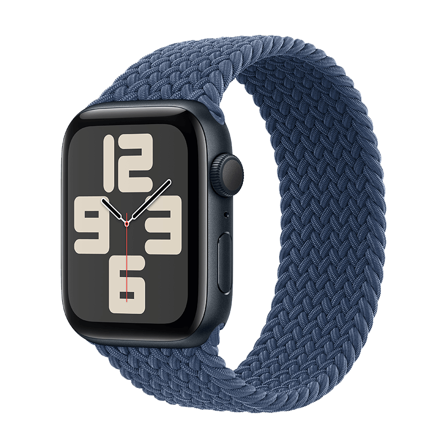 Apple Watch SE 2024 44mm ALUMINUM CASE WITH DENIM SPORT BAND MXER3 